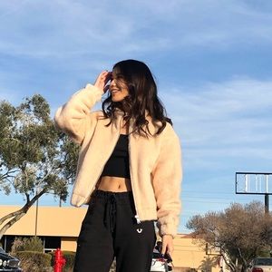 Faux fur jacket